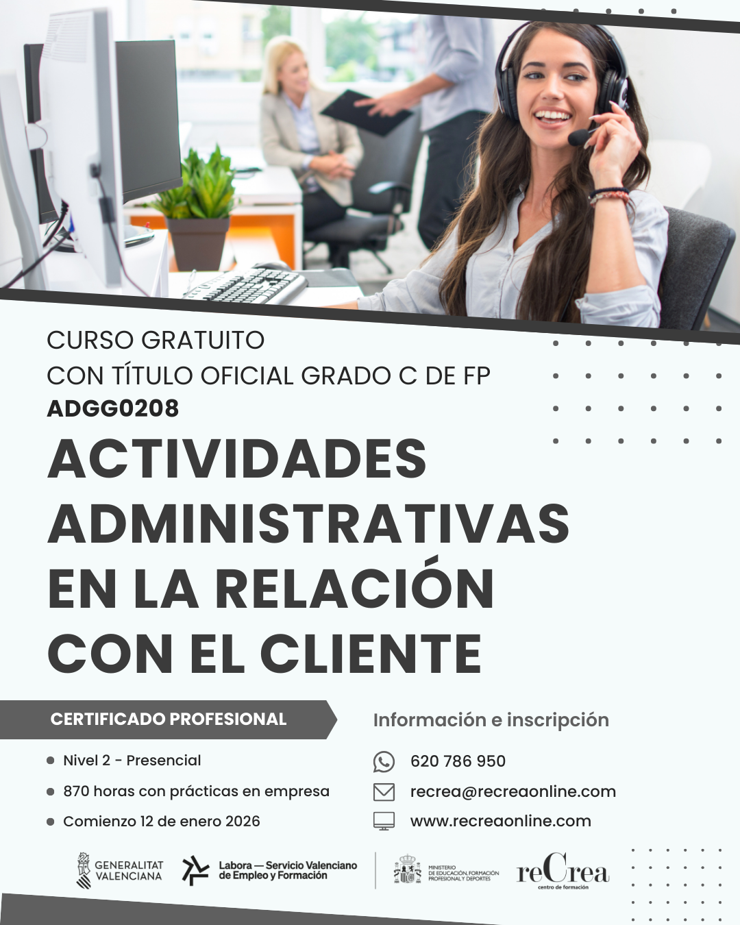 ADGG0208 – ACT. ADM. EN LA RELACIÓN CON EL CLIENTE
